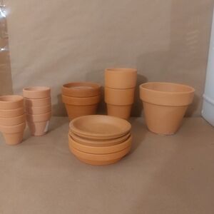 17 Peice Clay Pots